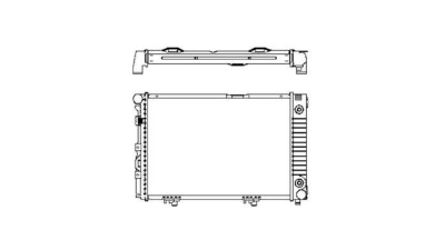 Radiator racire Mercedes W124/Clasa E, 1984-03.1990 Model 250d (2, 5 D 66/69kw); 200d/E200 Diesel (2, 0 D 55kw) Diesel, tip climatizare fara AC, cutie Automata, dimensiune 530x365x32mm, Cu lipire fagure prin brazare, Aftermarket