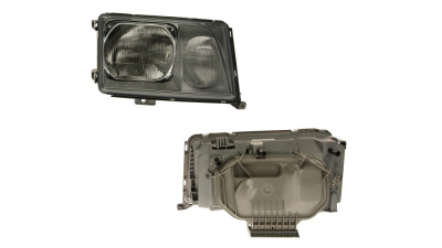Far Mercedes W124/Clasa E(Sedan/Coupe/Cabrio/Combi) 1993-06.1996, fata, Dreapta, E-KLASSE, H3+H4+PY21W+T4W; pneumatic; light frame; fara indicator, DEPO