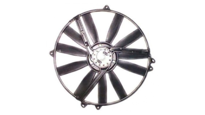 GMV radiator electroventilator Mercedes 190 (W201) 1982-1993 Model 190 (1, 8 80kw; 2, 0 87/89/90kw; 2, 3 100kw) Benzina, tip climatizare cu AC, dimensiune 150W/385mm, cu 2 pini, suport metalic, Aftermarket