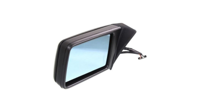 Oglinda exterioara Mercedes 190 (W201), 10.1982-08.1993, W124/Clasa E(Sedan/Combi) 12.1984-06.1996, Stanga, Albastra, parghie, Fara incalzire, carcasa neagra, Plana, View Max, 1248100116; 1248100121; 1248100779; 1248101116; 1248106516 5014512M