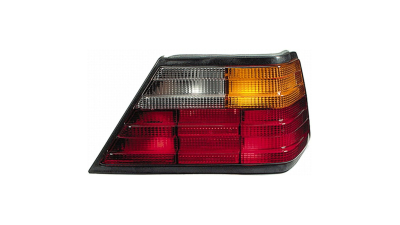 Stop spate lampa Mercedes Benz Clasa E W124; C124 1984-1993, partea Dreapta, semnalizare portocalie, fara suport becuri, Depo