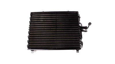 Condensator climatizare Mercedes Clasa E 124, 09.1989-05.1993, motor 3.0 R6, 132 kw benzina, cutie manuala/automata, E300/300E;, full aluminiu brazat, 590 (545)x450 (440)x22 mm, fara filtru uscator