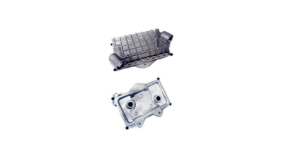 Radiator racire ulei motor, termoflot Mercedes Clasa E (W210), 06.1995-07.1999 E200 Diesel, motor 2.0 d, 65 kw, diesel, cv automata, 164x97x24 mm, garnituri incluse, din aluminiu