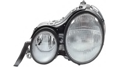 Far Mercedes Clasa E (W210), 06.1995-06.1999, Tip bec H7+H7 , omologare ECE reglare pneumatica, 2108200361; A2108200361, Stanga, marca DEPO