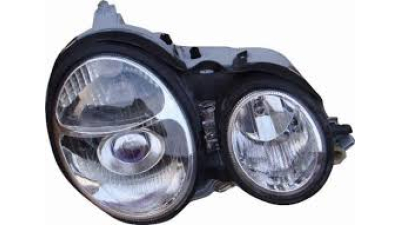 Far Mercedes Clasa E (W210), 06.1995-06.1999, Tip bec H7+H7 , omologare ECE reglare pneumatica, 2108200461; A2108200461, Dreapta, marca DEPO