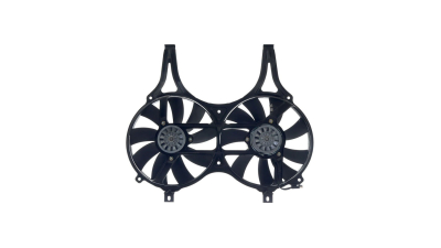 GMV radiator electroventilator Mercedes Clasa E (W210), 1995-2003, E 220 D; E 220 D (210.004); E 250 D (210.010); E 300 D (210.020) Diesel/Benzina, cu AC, 350W/2x295mm, metal, Aftermarket