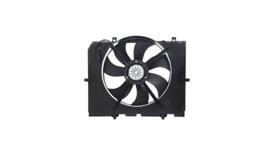 GMV radiator electroventilator Mercedes Clasa E (W210), 1995-2003, Motorizare E280 (2, 8); E320 (3, 2); E430 (4, 3); Benzina, tip climatizare Cu/fara AC, tip Temic, plastic, dimensiune 360W/460mm, cu 2 pini, Aftermarket