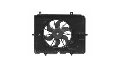 GMV radiator electroventilator Mercedes Clasa E (W210), 1995-2003, Motorizare E280 (2, 8); E320 (3, 2); E430 (4, 3); Benzina, tip climatizare Cu/fara AC, dimensiune 430W/390mm, cu 2 pini, plastic, tip BOSCHmm, Aftermarket
