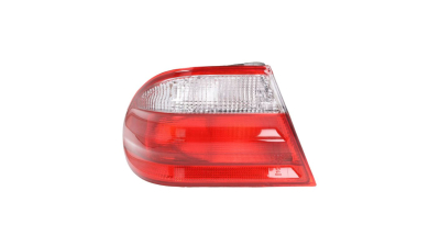 Stop spate lampa Mercedes Benz Clasa E W210 06.1999-03.2003, partea Dreapta, partea exteRioara, fara suport bec, rosu-alb, Depo