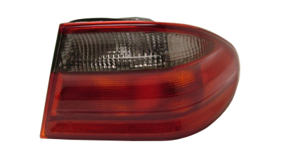 Stop spate lampa Mercedes Clasa E (W210), 07.1999-04.2003, partea Dreapta, exterior; P21/4W+P21W+R5W; rosu-fumuriu; fara soclu bec; Omologare: ECE, DEPO