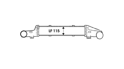 Intercooler Mercedes Clasa E (W210), 06.1998-03.2002, motor 2.1 CDI 75/105kw; 2.7 CDI 125kw, diesel, cu/fara AC, aluminiu brazat/plastic, 563x115x50 mm, Behr, 