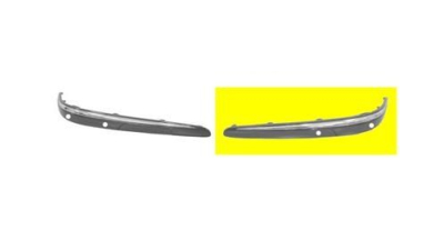 Bandou bara fata Mercedes Clasa E (W211) 03.2002-06.2006  Model Elegance/Avangarde , crom Dreapta, 2118801012, 50160716 cu gauri pentru senzori de parcare