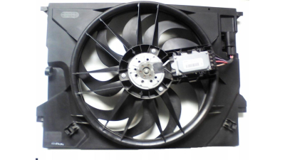 GMV radiator electroventilator Mercedes Clasa Cls (C219), 07.2004-03.2006 Model Cls280 (3, 0 V6 170kw); Cls300 (3, 0 V6 170kw); Cls350 (3, 5 V6 200kw); Benzina/Diesel, dimensiune plastic, Aftermarket