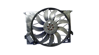 GMV radiator electroventilator Mercedes Clasa Cls (C219) 2004-2014 Pentru Ml500 (Cld55 Amg; Cls500; Cls320 Cdi ; Cls500/550; Cls350 Cgi; ) Benzina, Automat, cu AC, 530mm , cu 4 pini, cu modul , plastic, Aftermarket