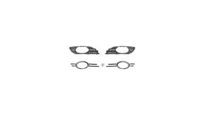 Grila bara fata Mercedes Clasa E (W211) Sedan/Combi, 06.2006-12.2009, Dreapta, 2118850822, 501727-6 Model AVANGARDE , cu crom