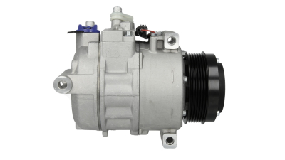 Compresor aer conditionat Mercedes Clasa CLS (C219), 2004-2011, motor 5.0 V8/5.4 V8/5, 4 V8/6, 2 V8, CLS500; CLS500/550;CLS55 AMG; CLS63 AMG; benzina, rola curea 110 mm, 6 caneluri, de tip Denso: 6SEU16C