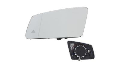 Geam oglinda exterioara Mercedes Clasa A (W176), 2012-2018; Clasa B (W246), 2011-2019; Clasa C (W204), 2009-2014, Clasa CLA C117 2013-; Clasa CL C216 2008-2014; CLS C218 2011-2018; Clasa E W212/C207 2009-2016, GLA X156 2013-2020 Clasa S W221 2009-  Stanga