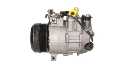 Compresor aer conditionat Mercedes Clasa CLS (C218), 2011-2018, motorizare 3.0 CDI, CLS 350d; CLS350 CDI/CLS350 CDI BlueEfficiency; diesel, rola curea 110 mm, 7 caneluri, de tip Denso: 6SBU16C