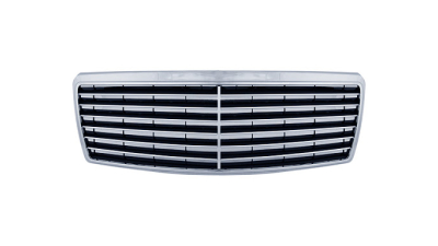 Grila radiator Mercedes Clasa S (W140) 1995-9.1998, negru, 14088000583, 502405-0, 13 bar