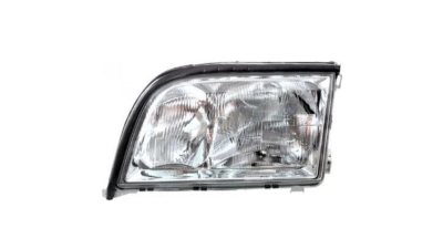 Far MERCEDES Clasa S (W140) 03.1995-09.1998, DEPO, fata, partea stanga, tip bec H1+H1+H7; manual/hidraulic/pneumatic;