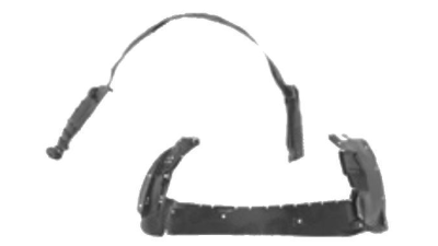 Carenaj roata Mercedes Clasa S (W140) 1991-1992, partea Stanga, Fata, 1406980130, 5024FL1T