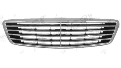 Grila radiator Mercedes Clasa S (W220) 10.1998-2002, crom, 2208800383, 502505-0