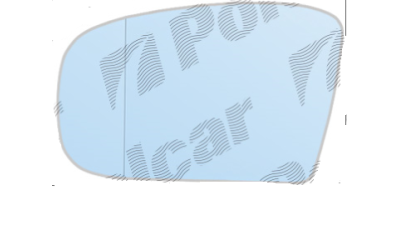 Geam oglinda Mercedes Clasa CL (C215) 09.1999-12.2005, Mercedes Clasa S (W220) 10.1998-2002, Stanga, Albastra, Cu incalzire, Asferica, BestAutoVest 5025542E , 2 pini