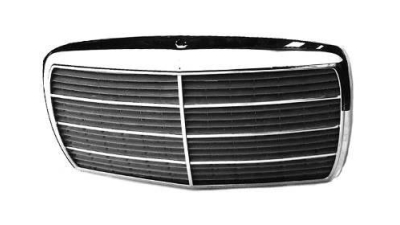 Grila radiator Mercedes Clasa S (W126, Sedan) 1980-1991, crom, 1268800883, 502605