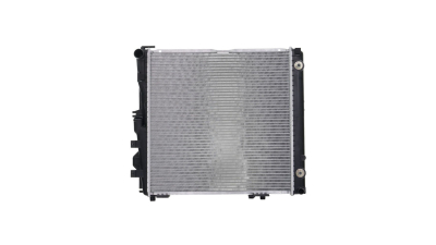 Radiator racire Mercedes Clasa S (W126), 06.1985-07.1991 Tip 260se (2, 6 R6 118/122kw), 300se/Sel (3, 0 R6 135/138kw) Benzina, tip climatizare Cu/fara AC, cutie automata, dimensiune 488x488x32mm, Cu lipire fagure prin brazare, Aftermarket