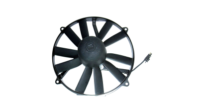 GMV radiator electroventilator Mercedes Clasa S (W126), 09.1985-06.1991, Mercedes Sl (R129) 03.1989-10.2001 Benzina, tip climatizare cu AC, dimensiune 180W/280mm, cu 2 pini, metal, partea stanga, Aftermarket