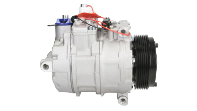 Compresor aer conditionat Mercedes Clasa SLK (R171), 2004-2011, motorizare 3.0 V6/3.5 V6/5.4 V8, SLK280/SLK350/SLK55 AMG; benzina, rola curea 110 mm, 6 caneluri, de tip Denso: 6SEU14C