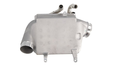 Intercooler Mercedes Clasa S (W220), 09.2002-08.2005, Clasa S (W221), 12.2005-12.2013, motor 5.5 V12 T, 6.0 V12, benzina, cutie automata, cu/fara AC, aluminiu, 200x185x96 mm, Behr/Hella, 