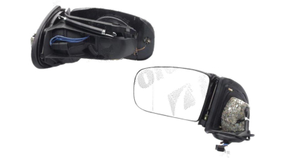 Oglinda exterioara Mercedes Clasa S (W220) 2003-08.2005 partea dreapta View Max albastra asferica fara carcasa reglare electrica cu incalzire pliabila , cu memorie, fara carcasa