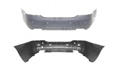 Bara spate Mercedes Clasa S (W221) 09.2005-06.2009, cu gauri pt. senzori parcare; grunduit
