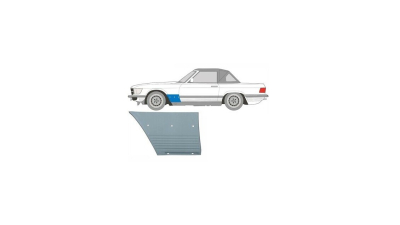 Panou reparatie aripa fata MERCEDES Clasa SL (R107), 01.71-09.1989, fata, partea stanga, inferior, otel galvanizat