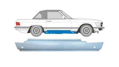 Prag MERCEDES Clasa SL (R107), 01.71-09.1989, model R, partea dreapta, otel galvanizat