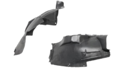 Carenaj roata Mercedes Clasa B (W245), 05.2005-06.2011, partea Stanga, Punte fata partea din Fata, polietilena A1696982530, 5035FL1T