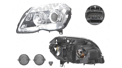 Far Mercedes Clasa Glk (X204), 10.2008-05.2012, fata, Stanga, H7+H7+PY21W+W5W+WY5W; electric; cu motor, DEPO