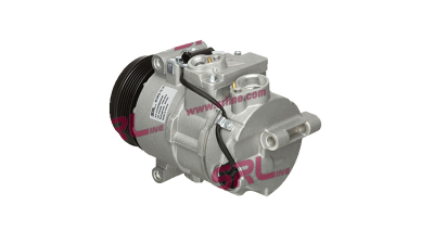 Compresor aer conditionat Mercedes Clasa C (W204), 2007-2014, motorizare 2.1 CDI/3.0 CDI, C300/C220 CDI BlueEfficiency; C300 CDI BlueEfficiency; diesel, rola curea 110 mm, 6 caneluri, de tip Denso: 6SEU16C
