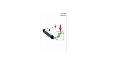 Furtun intercooler, supraalimentare Mercedes Glk (X204) 2008-, cauciuc, BestAutoVest 5039PT-2