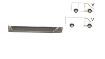 Panou reparatie usa Mercedes Vito, Clasa V, 2004-2014 Partea Dreapta, Fata,   jgheab inferior