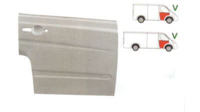 Element reparatie usa Mercedes VITO/ VIANO (W639), 01.2003-2014, partea dreapta, usa fata, pana la geam, 