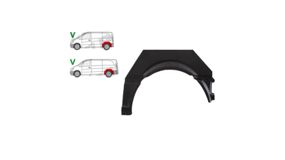 Segment aripa spate MERCEDES VITO/ VIANO (W639), 01.2003-10.2010, partea Stanga, KLOKKERHOLM