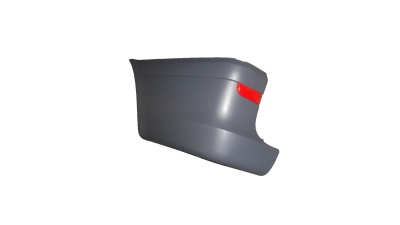Parte laterala bara , colt lateral flaps spate, stanga Mercedes Benz Vito/ Viano (W639), 01.2003-10.2010, cu reflector, lumina gri, A63988016717G99