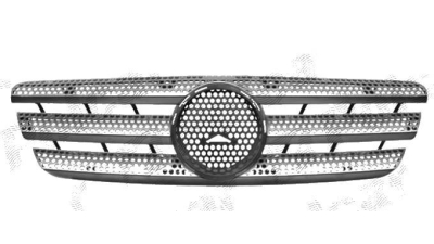 Grila radiator Mercedes Clasa ML (W163), 02.1998-07.2005, gri/negru, 1638801185, 504405-1