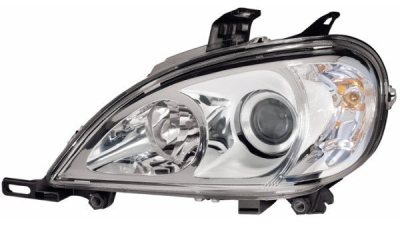 Far Mercedes Clasa ML (W163), 09.2001-07.2005, Electric, tip bec H7+H7, cu motoras,omologare ECE, A1638203861; A1638204561, Stanga, cu lupa, marca DEPO