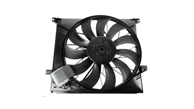 GMV radiator electroventilator Mercedes Clasa M (W163), 1998-2005 Tip Ml400 Cdi (4,0 V8 Cdi); ; Ml270 Cdi (2,7 Cdi 120kw); ; Diesel/Benzina, M/A, cu AC, 530W/540mm, cu 2pini, plastic, Aftermarket