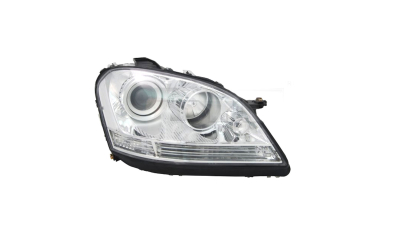 Far Mercedes Benz Clasa ML (W164), 07.2005-06.2008, partea Stanga, electric, tip bec H7+H7, cu motoras, Depo