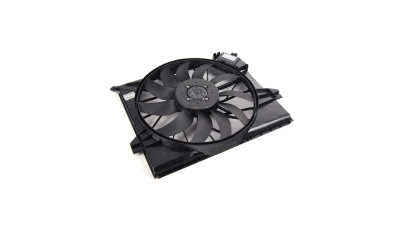 GMV radiator electroventilator Mercedes Clasa M (W164), 2005-2012 Tip R500 (5,0 V8 225kw); R500/550 (5,5 V8 285kw); Diesel/Benzina,  850W, cu 4 pini, plastic, Aftermarket