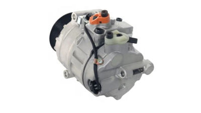 Compresor aer conditionat Mercedes Clasa M (W164), 2005-2012, motorizare 3.0 CDI/4.0 CDI, ML280/ML300/ML320/ML350 CDI; ML420 CDI/ML450 CDI; diesel, rola curea 100 mm, 8 caneluri, de tip Denso: 7SEU17CA